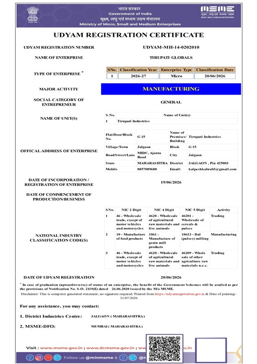 Udyam Certificate